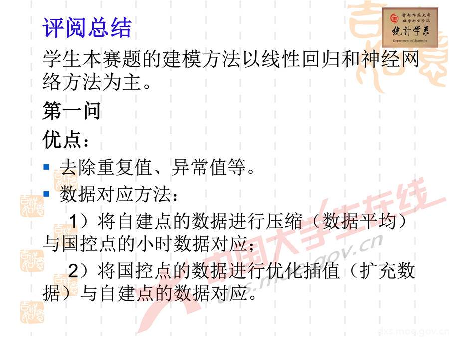 2019全國大學生數學建模競賽講評：空氣質量數據的校準